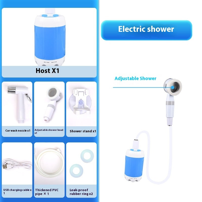 Douche d'extérieur portable, facile à utiliser, idéale pour le camping, la randonnée, la plage, l'arrosage, etc... null