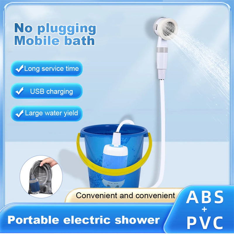 Douche d'extérieur portable, facile à utiliser, idéale pour le camping, la randonnée, la plage, l'arrosage, etc... null