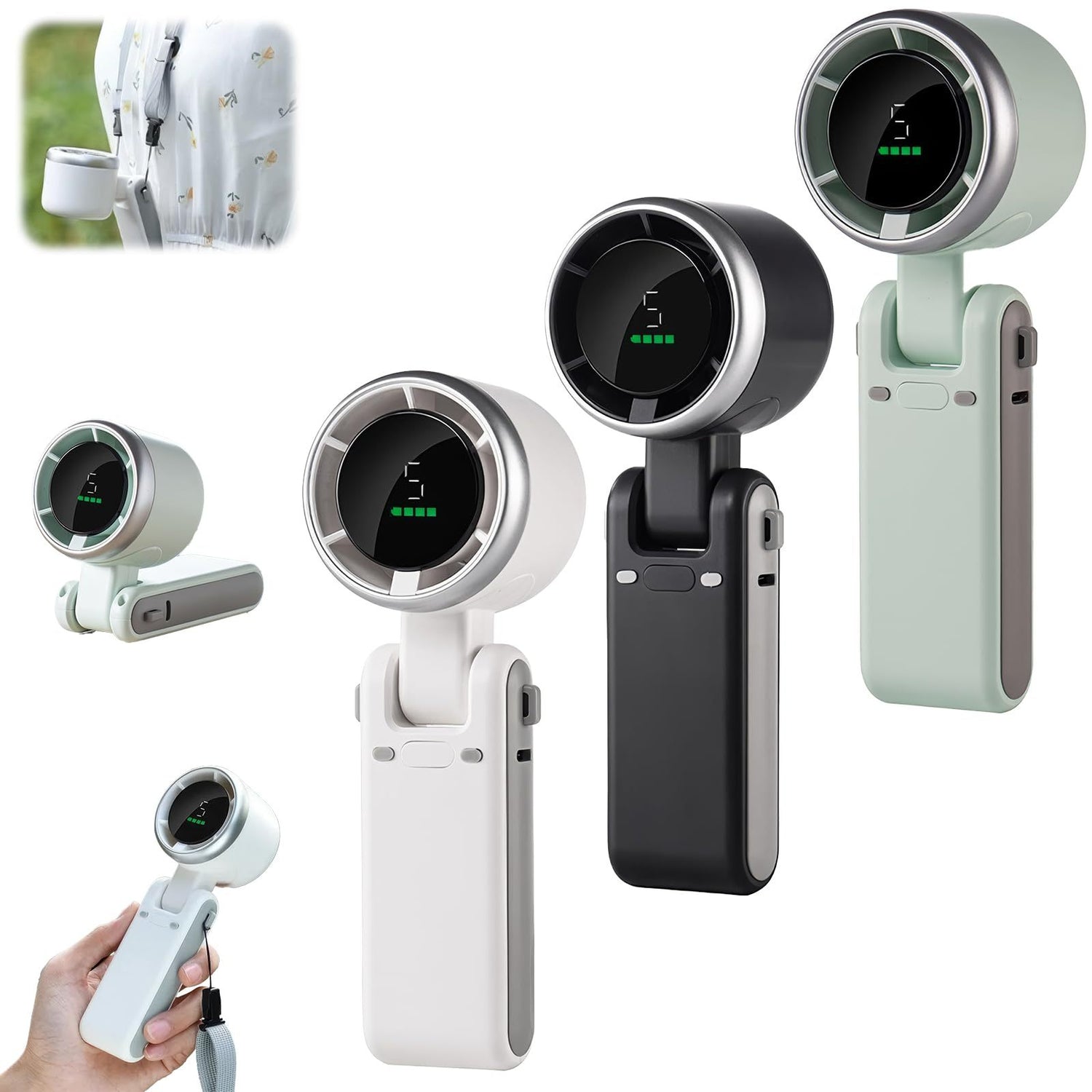 Ventilateur portable rechargeable usb 5 vitesses null